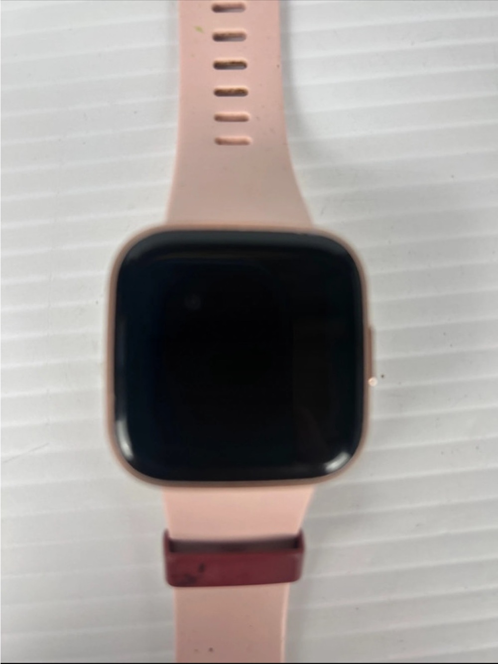 fitbit Versa Series Pink Silicone Strap Smartwatch